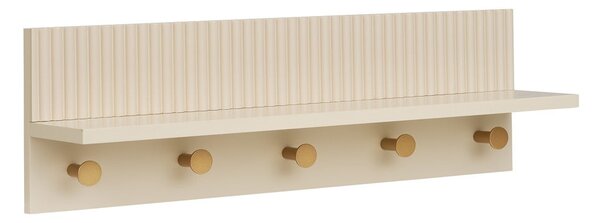 Bež stenski obešalnik s polico 50 cm Rocca – House Nordic