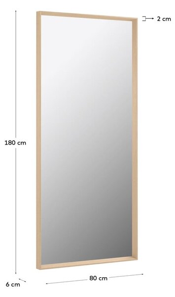 Stensko ogledalo 80x180 cm Nerina Natural – Kave Home