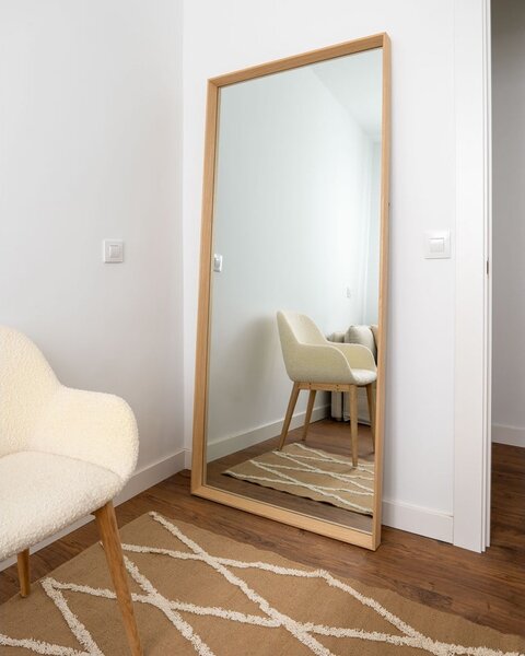 Stensko ogledalo 80x180 cm Nerina Natural – Kave Home