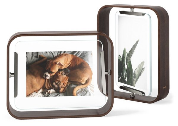 Temno rjav lesen stoječ okvir 19x24 cm Bellwood – Umbra