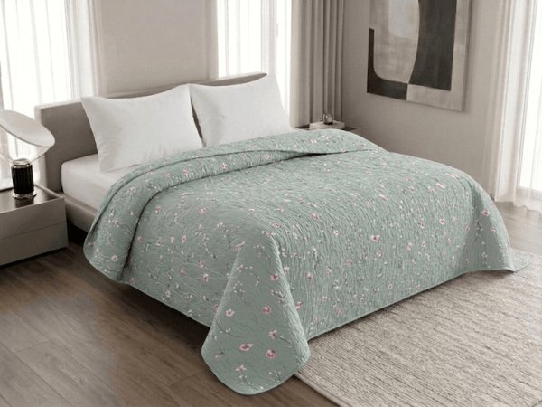 Pregrinjalo za posteljo SNUVIA, zeleno Dimenzije: 170 x 210 cm