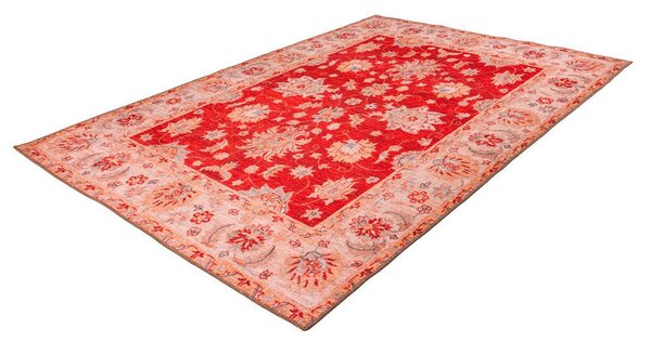 RAVNO TKANA PREPROGA Faye 625 Rot 110/180 cm tkano rdeča
