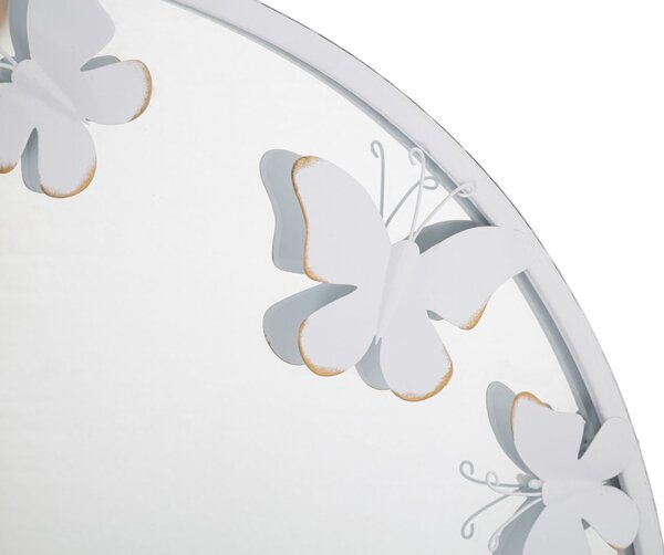 Stensko ogledalo White Butterfly
