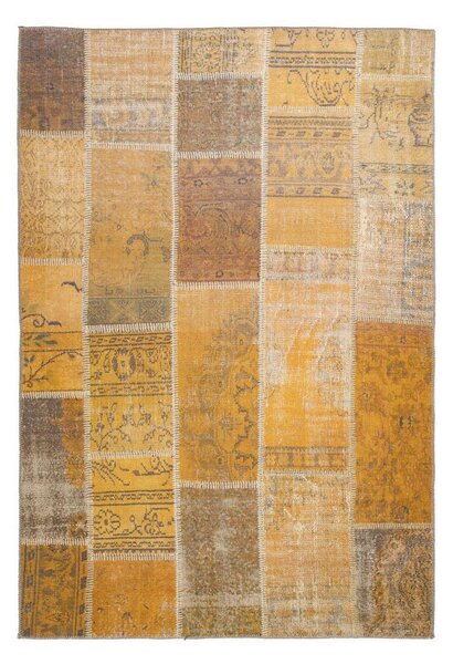 RAVNO TKANA PREPROGA Faye 525 Gold 75/150 cm tkano zlate barve