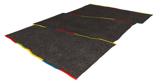 RAVNO TKANA PREPROGA 70/140 cm taftano rjavosiva