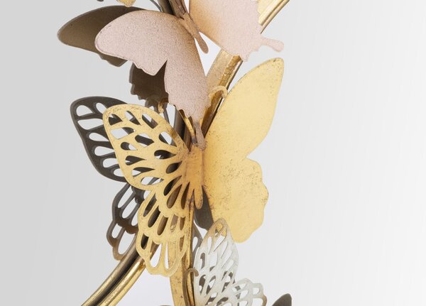 Stensko ogledalo Double Farfalle Pink
