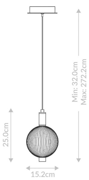 VISEČA NIHALNA SVETILKA Eurofase 15,2/272 cm 12 W
