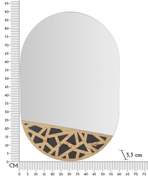 Stensko ogledalo C/App-Abiti Carv