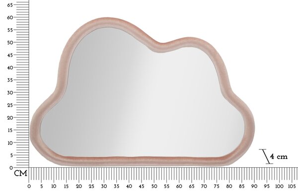 Stensko ogledalo Cloud Pink Velvet