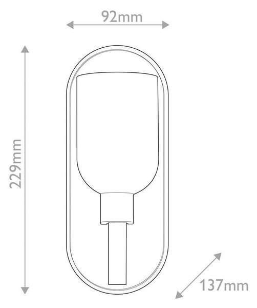 STENSKA SVETILKA Alora 60 W 220-240 V E14