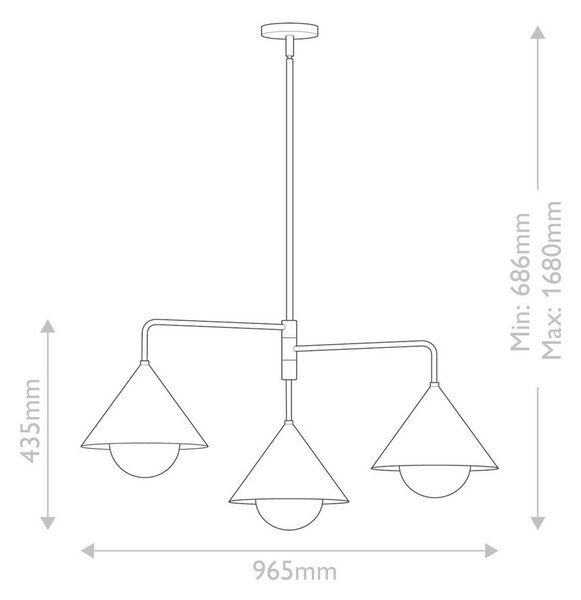 LESTENEC Alora Mood 43,5/96,5 cm 60 W E27