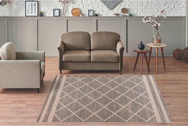 PREPROGA Rhombus 225 Braun / Beige 120/170 cm tkano rjava, bež