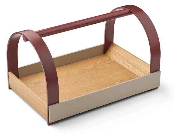 Gejst pladenj dekorativni iz hrastovega lesa 23,5 x 40,5 x 27 cm