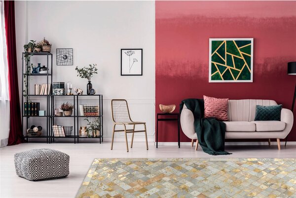 RAVNO TKANA PREPROGA Lavish 210 Elfenbein / Gold 120/170 cm krem barve, zlate barve