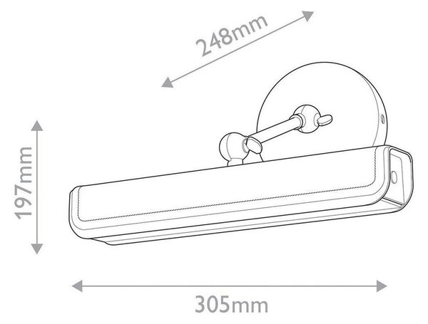 STENSKA LED-SVETILKA Alora 10 W 475 lm 2650 K 220-240 V