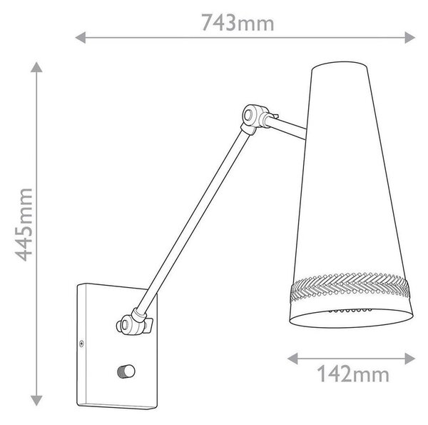 STENSKA SVETILKA Alora 60 W 220-240 V