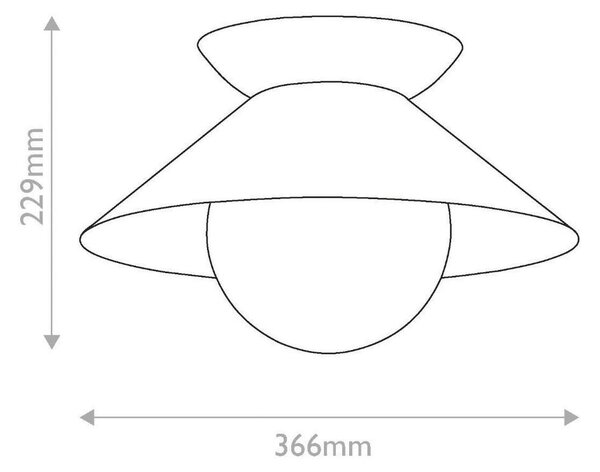STROPNA SVETILKA Saucer 22,9/36,6 cm