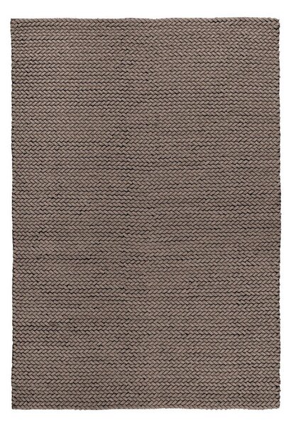 RAVNO TKANA PREPROGA Robbie 125 Taupe 80/150 cm tkano rjavosiva