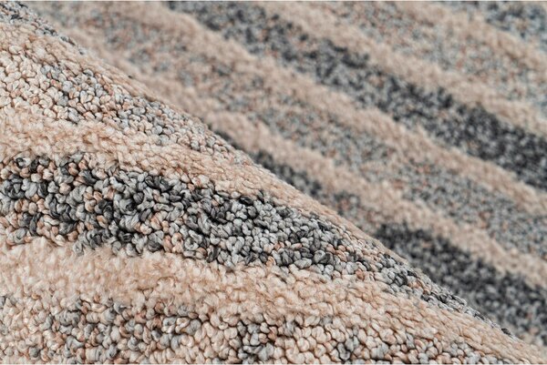 PREPROGA Rhombus 125 Beige / Grau 80/150 cm tkano siva, bež