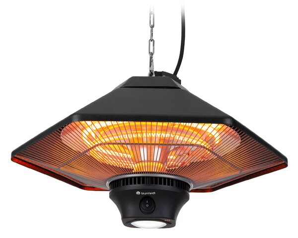 Blumfeldt Heat Hexa, infrardeči grelec, 800/1200 W, halogen, IP34, LED, črn