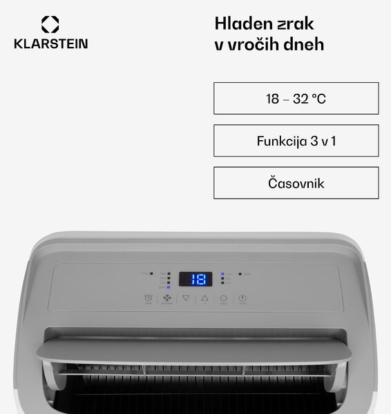 Klarstein Grandbreeze Eco 12K, klimatska naprava 3 v 1, 460 m³/h, 12.000 BTU/1,35 kW