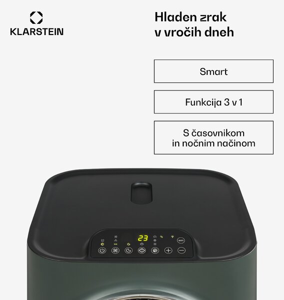 Klarstein Kraftwerk Smart 10K, klimatska naprava, 10.000 BTU, krmiljenje z aplikacijo, antracitna barva