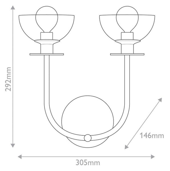 STENSKA SVETILKA Alora Mood 40 W 220-240 V E27