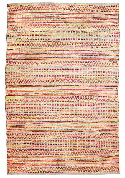 PREPROGA IZ JUTE 120/170 cm taftano rdeča
