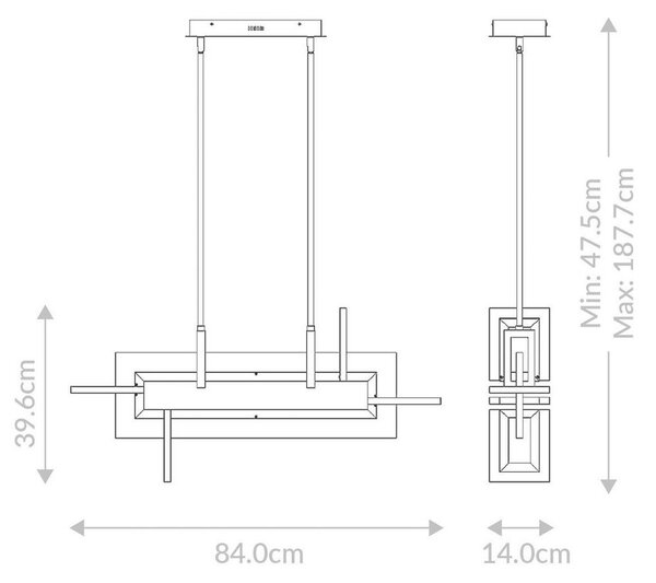 VISEČA LED-SVETILKA Eurofase 46 W 2086 lm 3000 K 220-240 V