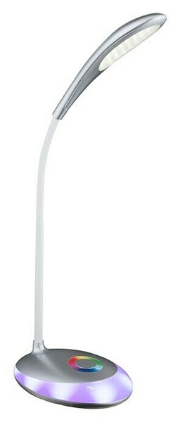 Globo LED namizna svetilka Minea (4,4 W, Do x Š x V: 30 x 11 x 48 cm, Srebrne metalik barve, Prozorna, Nevtralno bela)