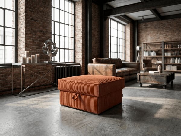 Terakota taburet SMART COSARO s shranjevalnim prostorom 65x65 cm