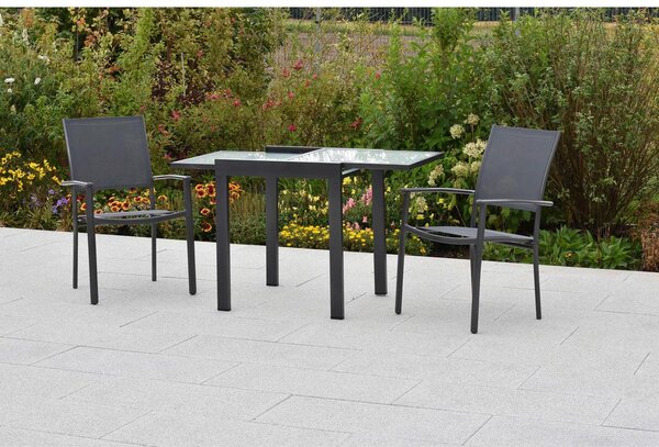 Gardenson Vrtni Set Milano, 3-delni, Raztegljiva Miza