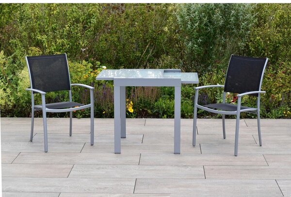 Gardenson Vrtni Set Milano, 3-delni, Raztegljiva Miza