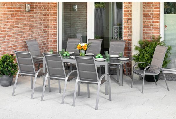 Gardenson Vrtni Set Amalfi, 9-delni, Raztegljiva Miza