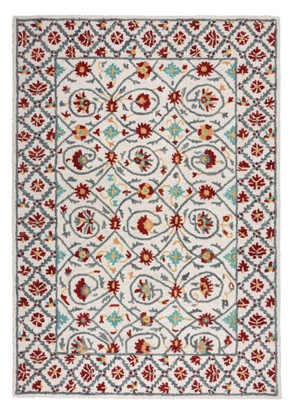 Rdeča/modra ročno tkana volnena preproga 120x170 cm Iris Traditional – Flair Rugs