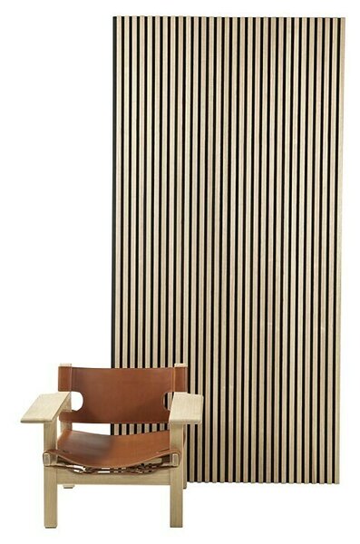 FibroTech Akustični panel Premium (Pepel, 2.440 x 605 x 22 mm)