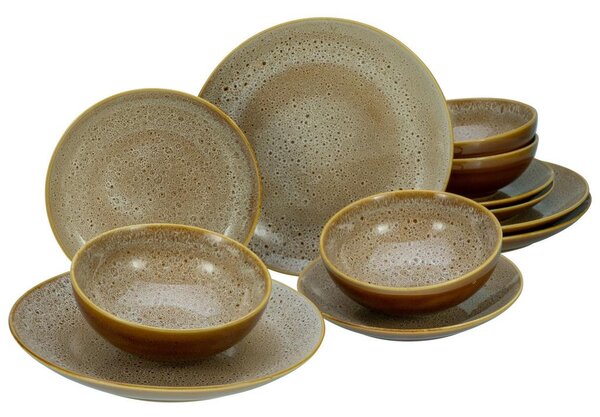 Creatable Jedilni Servis Reactive Nostalgic Cognac, 12-Delni