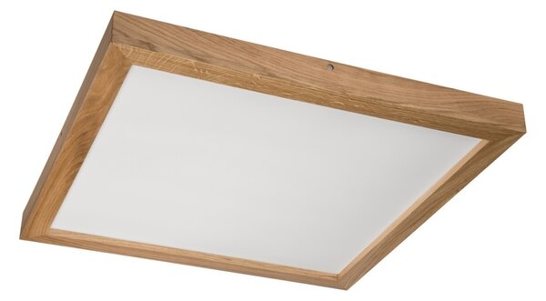 Brilagi-LED Zatemnitvena svetilka WOODY FRAME LED/50W/230V hrast 60x60 cm IP44 + Daljinski upravljalnik