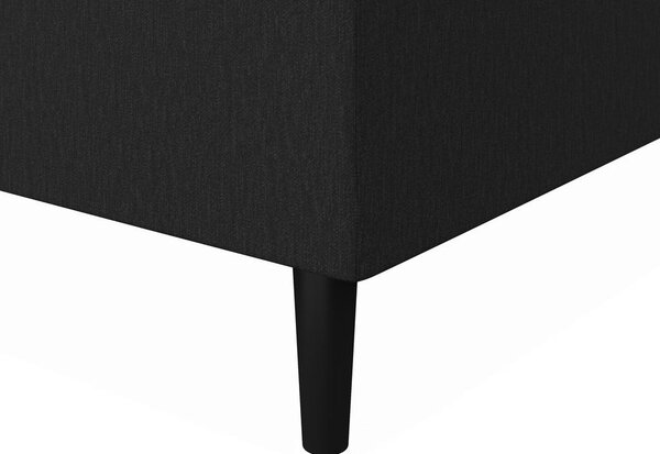 Bessagi Home Postelja Z Vzmetnico Vida, Antracit, Nadvložek, 90x200