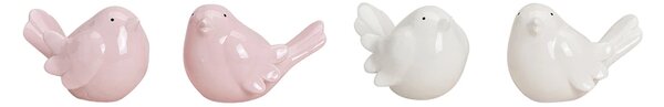 Keramični ptiček BIRDAMIC 9 cm - več različic Barva: Roza