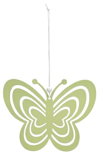 Viseči kovinski metulj PASTEL BUTTERFLY - več barv Barva: Rumena