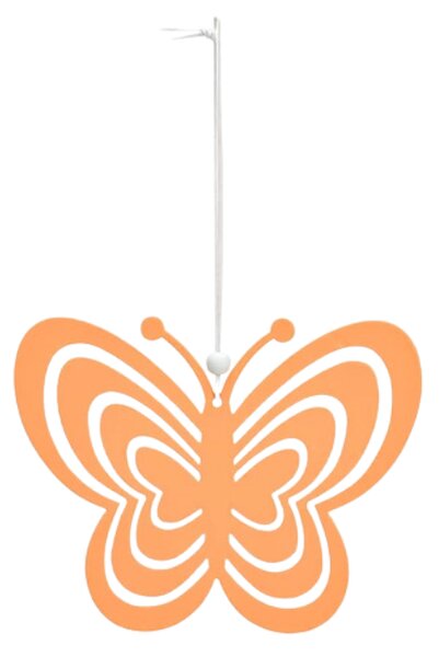 Viseči kovinski metulj PASTEL BUTTERFLY - več barv Barva: Rumena