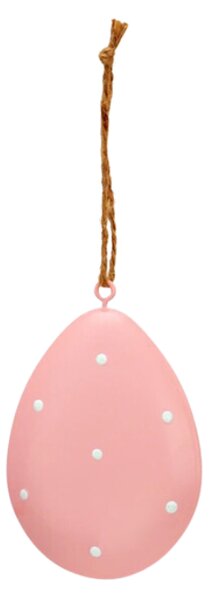 Viseče kovinsko jajce PASTEL EGG - več barv Barva: Roza