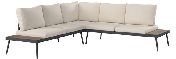 Mömax Lounge Garnitura Sejla, Bež, Temno Siva, 3-Delno