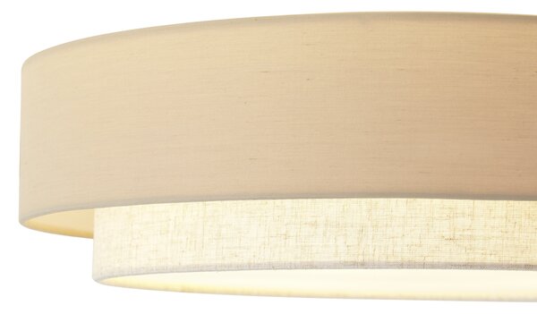 Sodobna stropna svetilka bež 50 cm 3-luči - Drum Duo