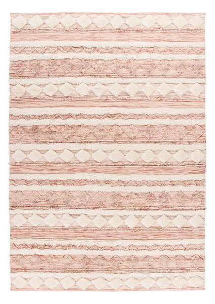 PREPROGA Bohist 225 Rosa / Creme 80/150 cm tkano roza