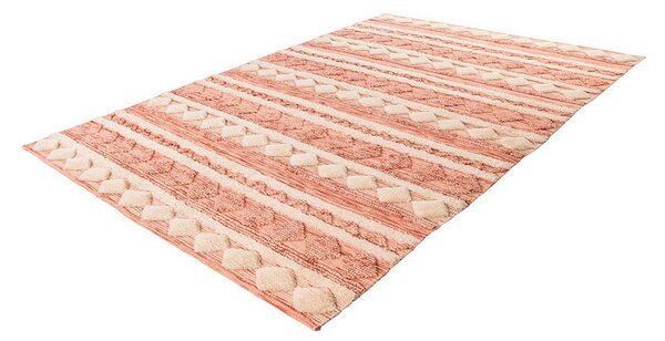 PREPROGA Bohist 225 Rosa / Creme 80/150 cm tkano roza