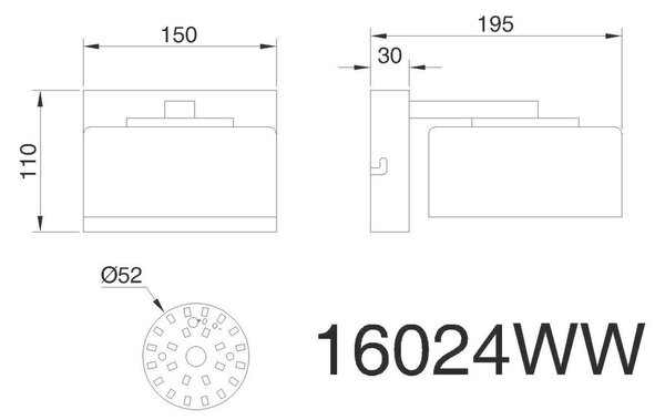 STENSKA LED-SVETILKA BELINDA 500 lm 4000 K 230 V