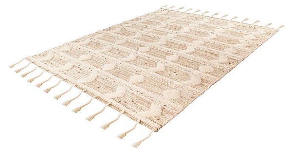PREPROGA Bohist 425 Creme / Khaki 80/150 cm tkano večbarvno