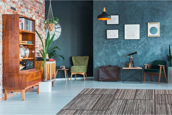 RAVNO TKANA PREPROGA Phoenix 112 Natur / Grau 80/150 cm siva, naravne barve